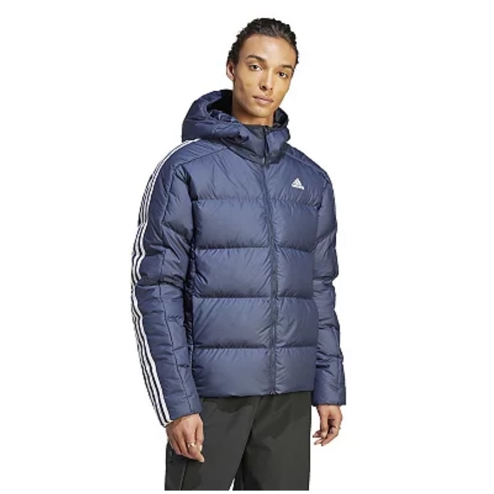 Men's Adidas Essentials Midweight Down Hooded Puffer Jacket